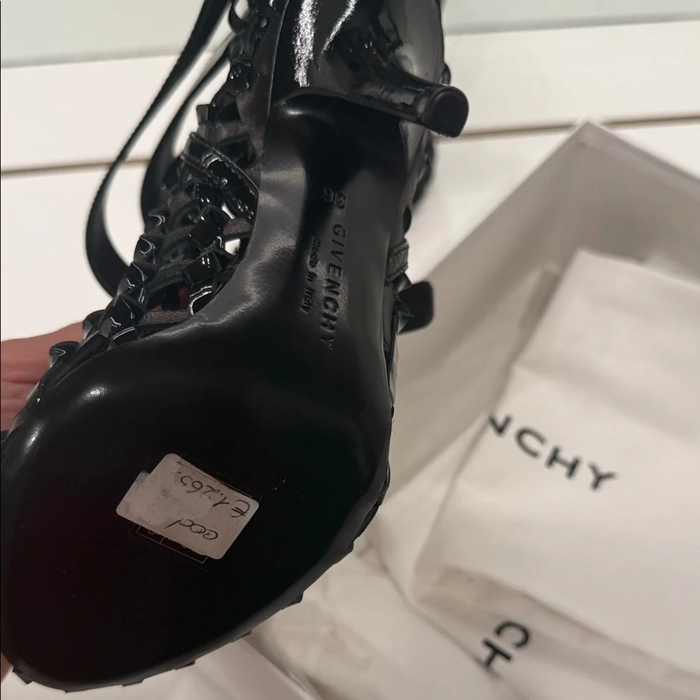 Givenchy Patent Leather Cage Boots - Picture 3 of 4